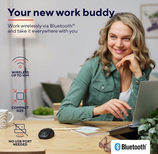 2.4GHz BLACK WIRELESS USB MOUSE SCROLL  CORDLESS OPTICAL FOR  PC LAPTOP UK