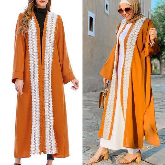 Muslim Abaya Cardigan Long Jacket for Women