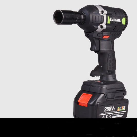 Cordless 21V Brushless Impact Wrench – 320Nm Torque, Rechargeable, Black 288VF