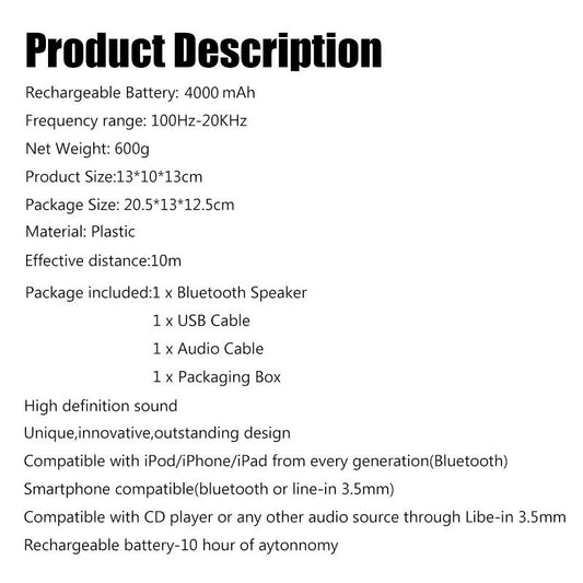 Skull Wireless Bluetooth Speaker