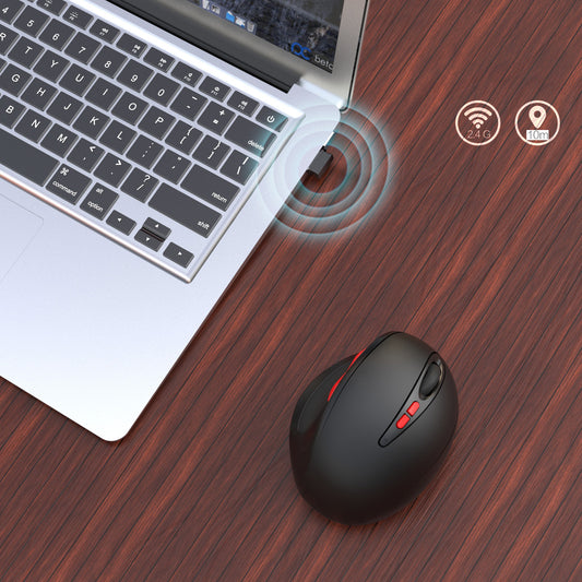 Ergonomic Wireless Mouse - Prevents Hand Fatigue & Carpal Tunnel