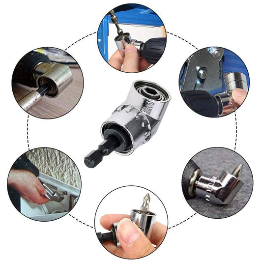 Magnetic Screwdriver Connector Adapter – Zinc Alloy, Quick Connect for Electric Drills & Wrenches
