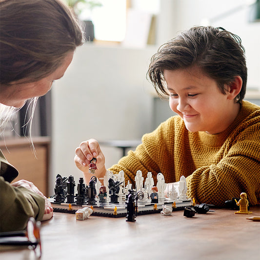 Lego Blocks Harry Potter Chessboard Hogwarts Wizard Chess Magic Chess Assembled Boy Toys