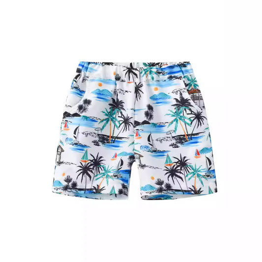 Fashion Printed Coconut Multi-color Thin Beach Pants