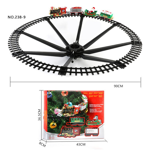 Electric Train Track Around the Christmas Tree – For Ages 3+