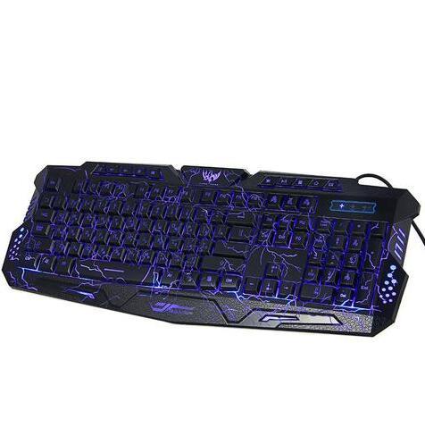 LED Backlit Gaming Keyboard - 3 Colors, Ergonomic & Waterproof