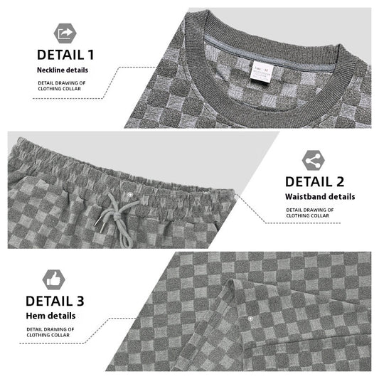 Five-point Checkerboard Plaid Loose Sports And Leisure Shorts