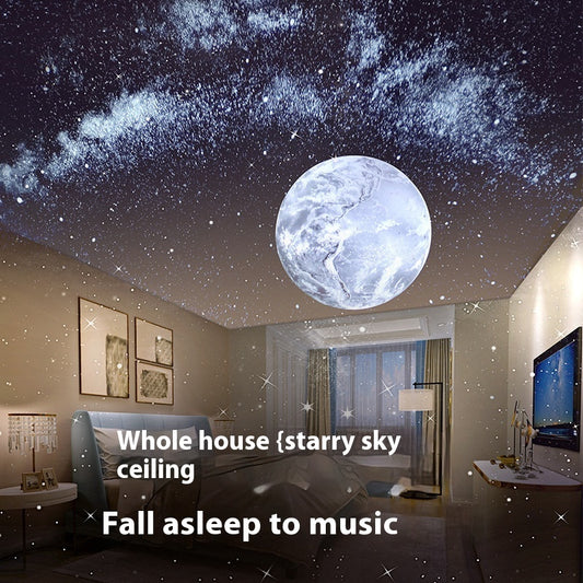 Pickup Projection Lamp Stereo Bluetooth White Noise Star Light