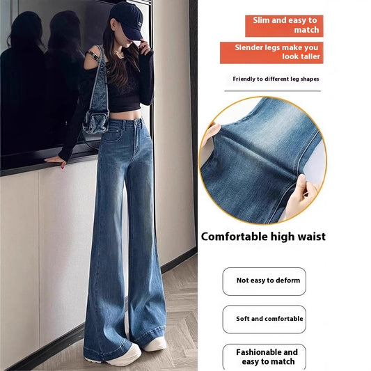 High-Waist Bootcut Jeans