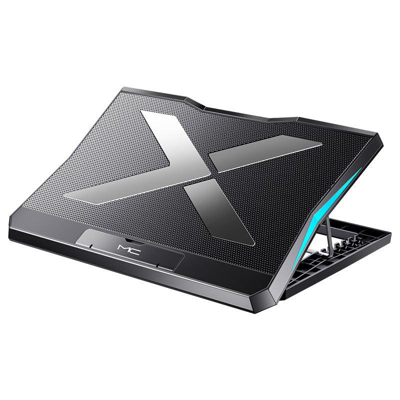 Adjustable Laptop Cooling Stand with Metal Heat Dissipation Bracket and Dual USB Ports – Foldable Anti-Slip Design