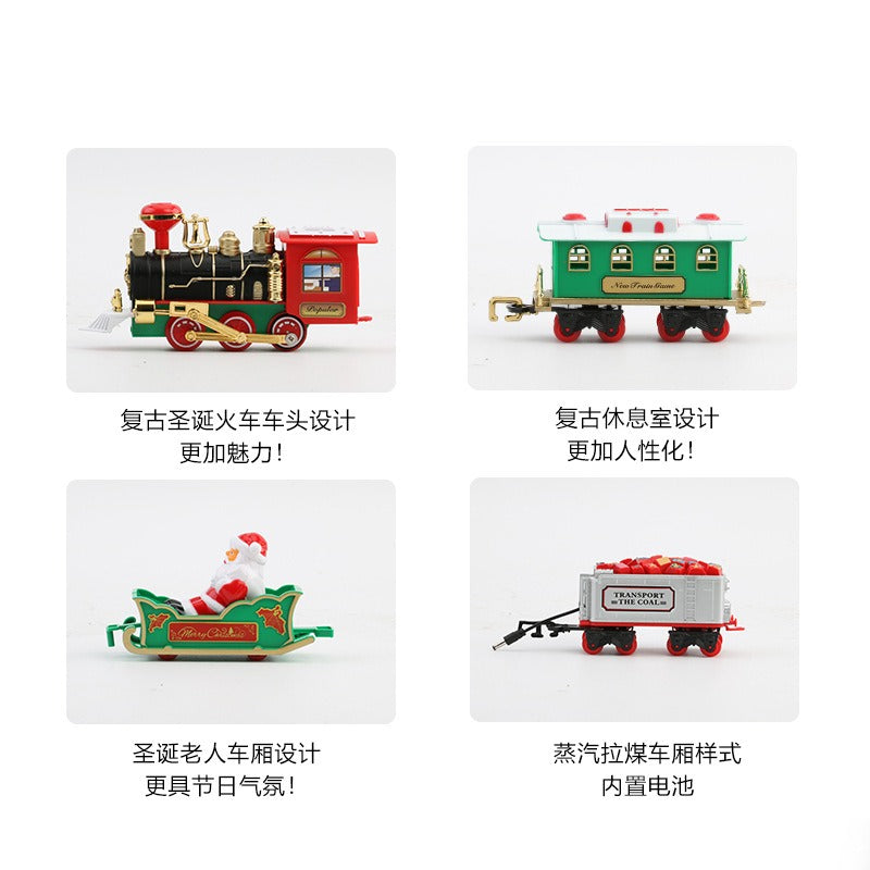 Electric Train Track Around the Christmas Tree – For Ages 3+