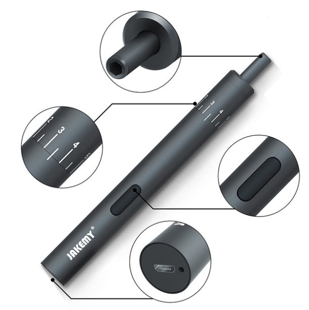 Pen type mini charging electric screwdriver set