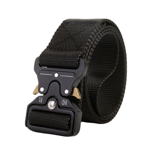Men's Outdoor Nylon Elastic Buckle Belt Work Clothes Belt