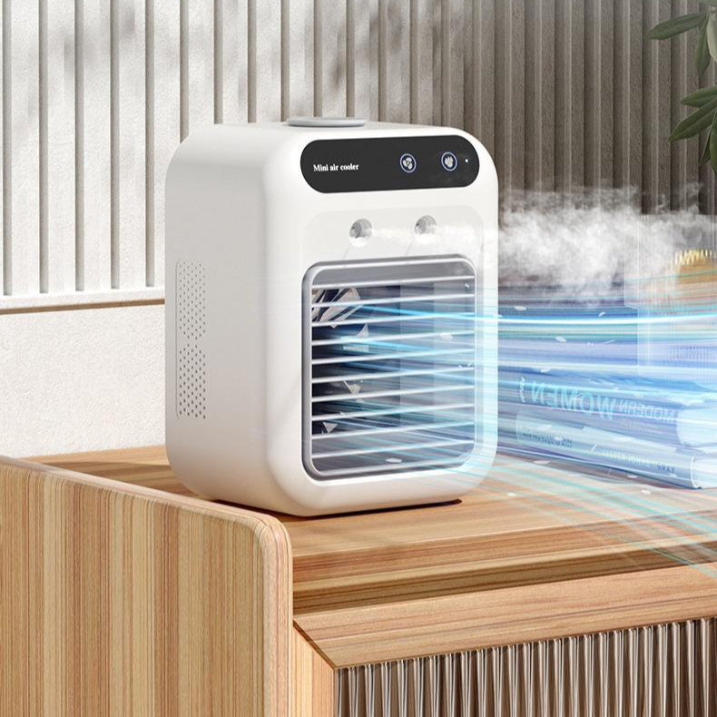 Portable USB Air Conditioner with Cooling Atomization and Touchscreen Control