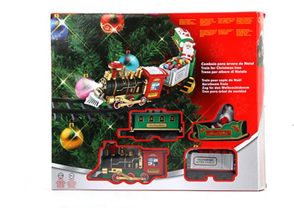 Electric Train Track Around the Christmas Tree – For Ages 3+