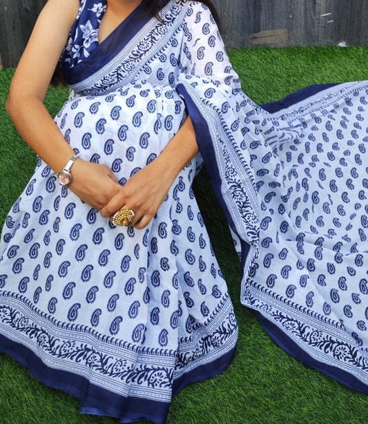 Cotton Sarees and Blouse