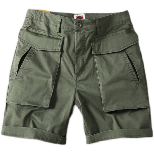 Men's Summer American-style Multi-pocket Stretch Cargo Shorts