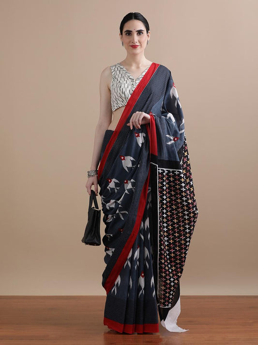Cotton Saree With Blouse