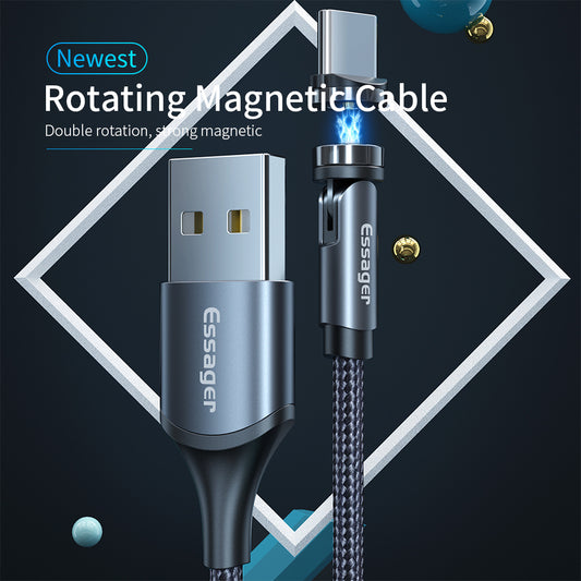 Magnetic Charging Cable with Fast Charging and Dust-Proof Design