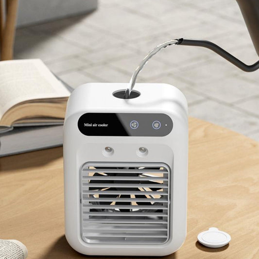 Portable USB Air Conditioner with Cooling Atomization and Touchscreen Control