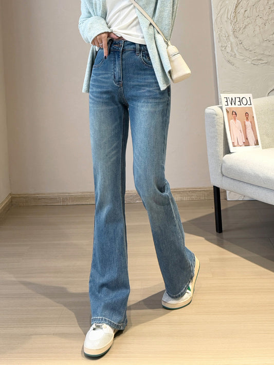 Japanese & Korean Casual Bootcut Trousers- For Women