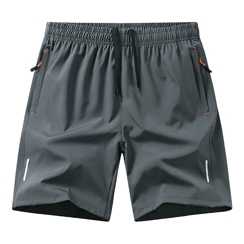 European Size Summer Ice Silk Quick-drying Fifth Pants Men's Sports Basketball Shorts Loose Training Shorts