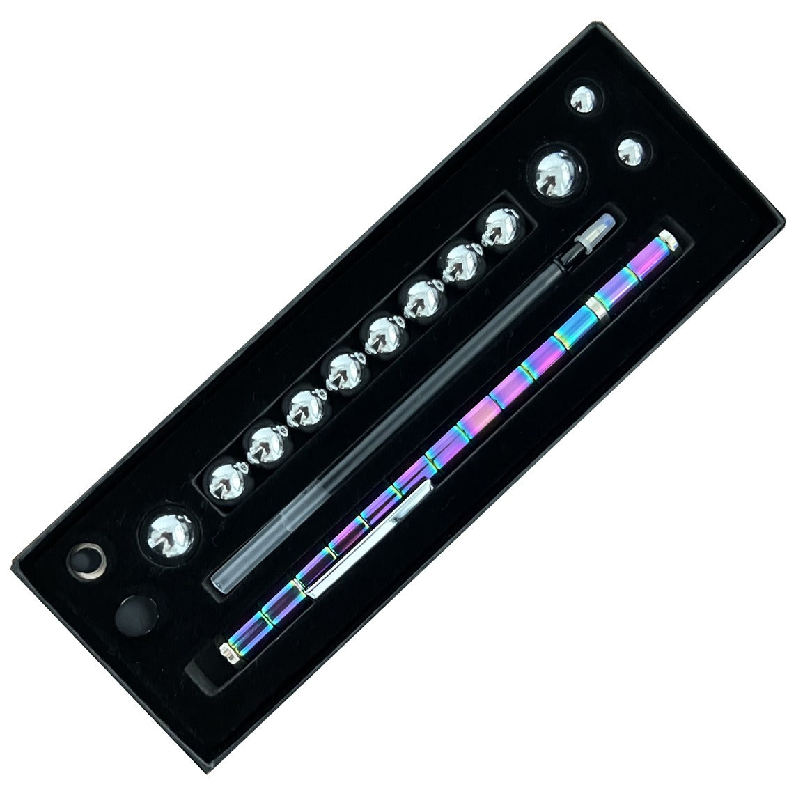 Two-Color Model Magnet Pen Color Ball Magnetic Pen Decompression Pen Magnetic Pole Decompression Pen Game Children's Toys