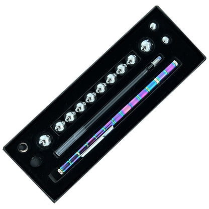 Two-Color Model Magnet Pen Color Ball Magnetic Pen Decompression Pen Magnetic Pole Decompression Pen Game Children's Toys