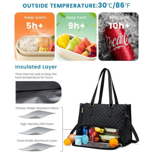 Stylish Insulated Lunch Bag – Multiple Colors & Soft Design
