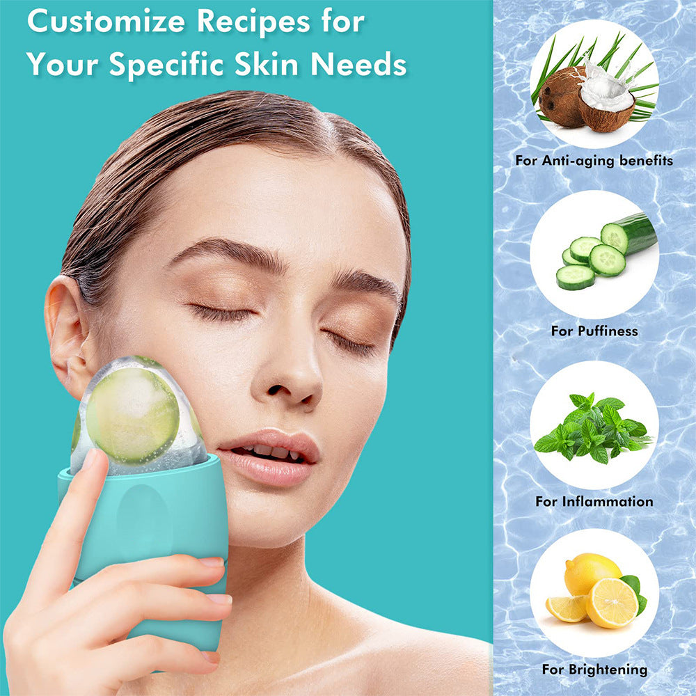 Silicone Face Ice Roller Mold for Skin Cooling and Puffiness Reduction