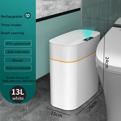 Smart Automatic Sensor Trash Can – Waterproof, UV Sterilization, Deodorization, Insect & Leakage Prevention, 13L & 16L