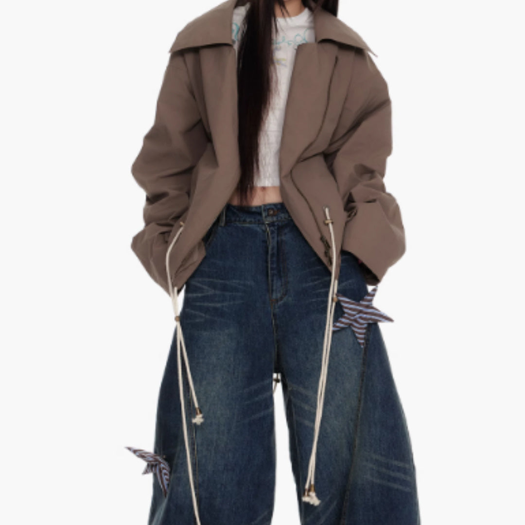 Casual High-Waist Wide Leg Pants