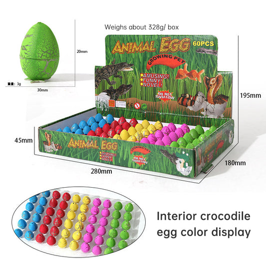 Dinosaur egg children soak in water to expand hatching small toys cracked shell simulation animal