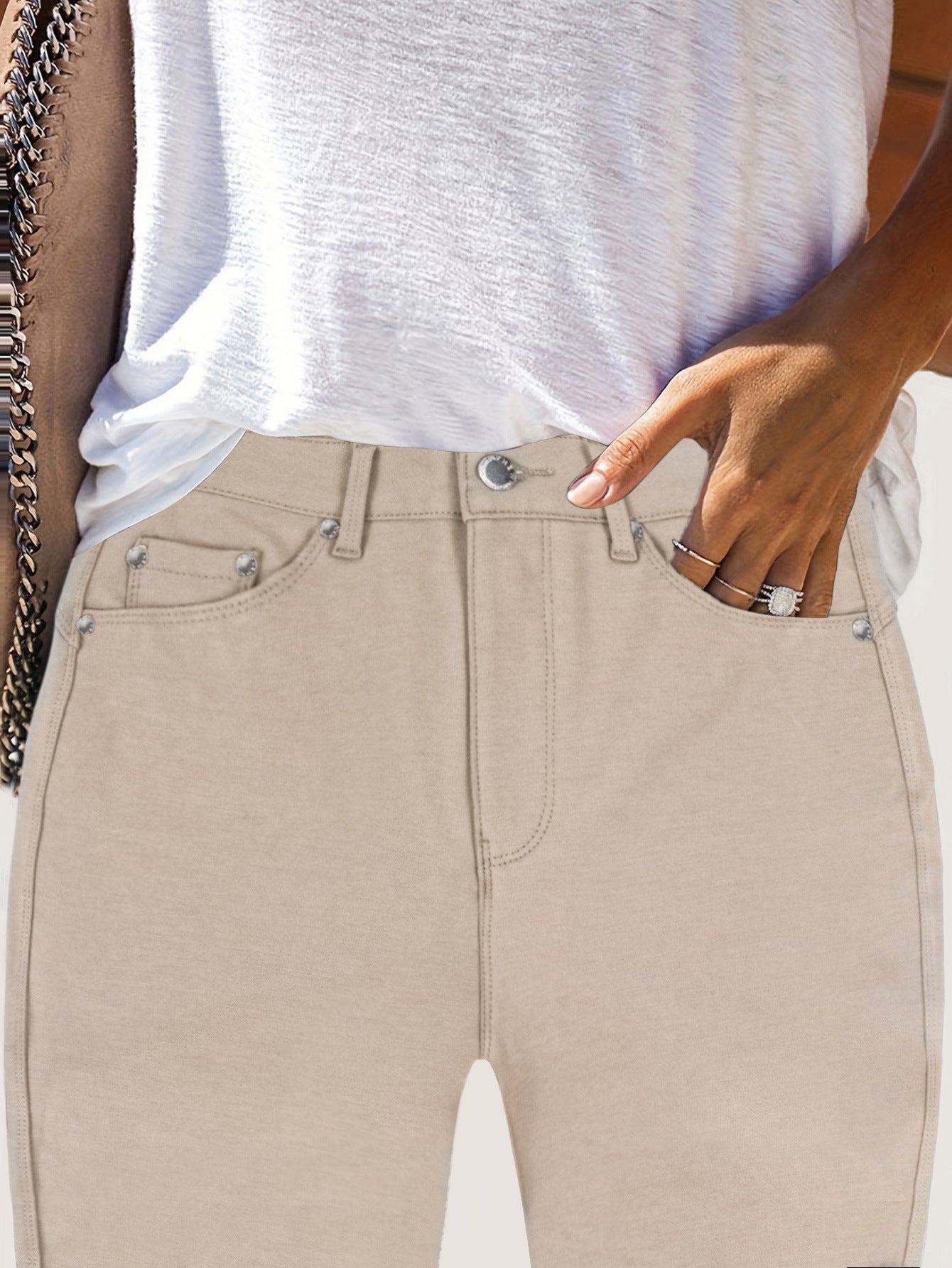 Street Style Skinny Cotton Pants