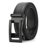 Men's Two-layer Leather Automatic Buckle Cowhide Real Business Casual Belt