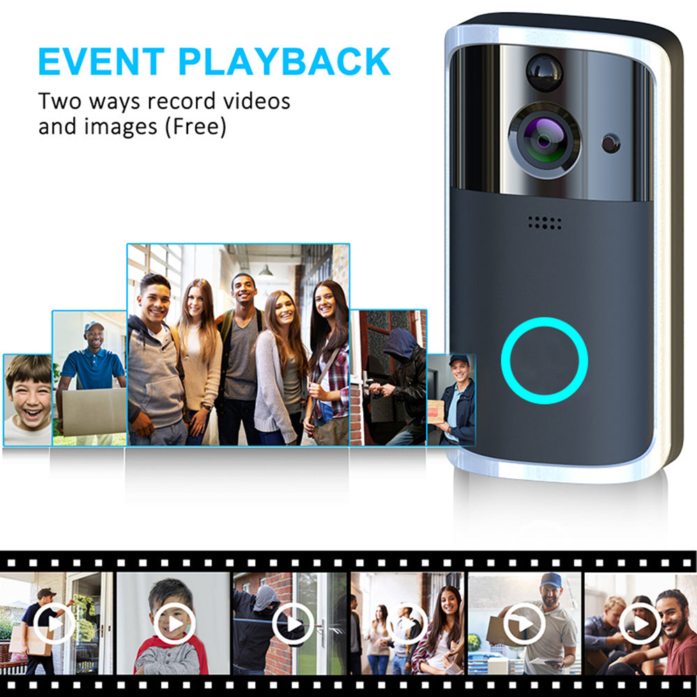 Smart Video Doorbell - Wireless, HD & Two-Way Audio