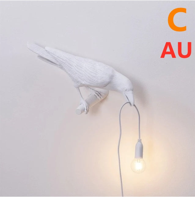 Modern Resin Wall and Desk Lamp with Plug Options – White & Black, Multiple Standards