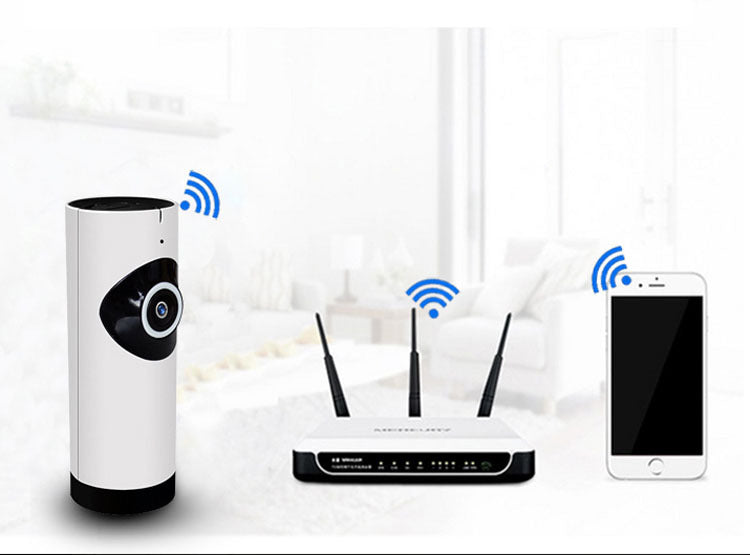 720P WiFi Baby Monitor, Panoramic View, Cloud & SD Storage, Plug & Play, Multi-Device Compatible