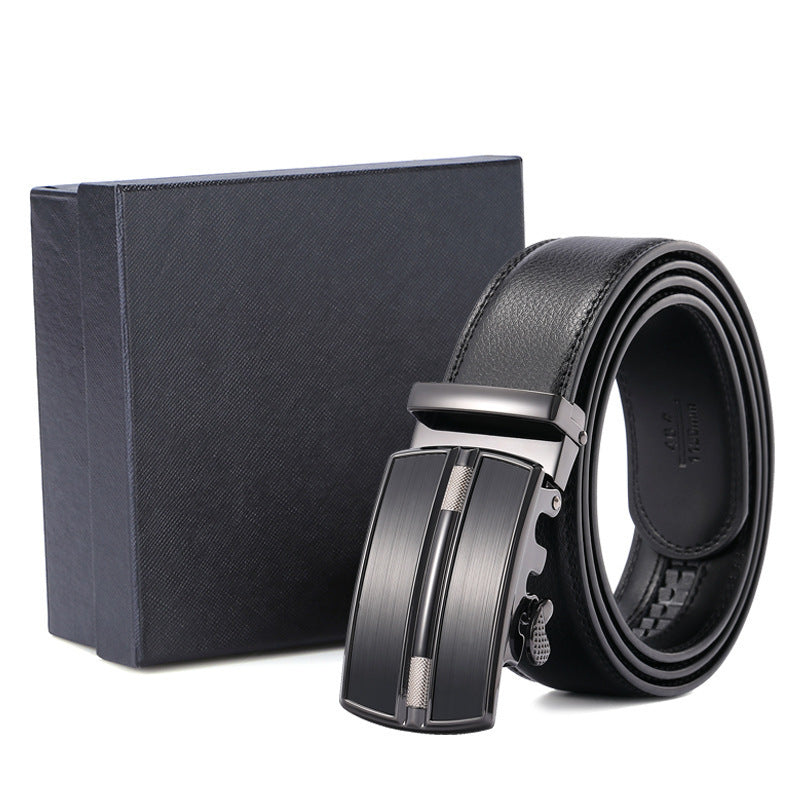 Leather Belt Men's First Layer