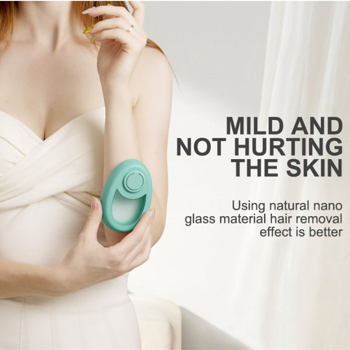 Crystal Hair Removal Device – Nano-Glass, Painless, Portable, Safe, With Finger Ring, Multi-Color