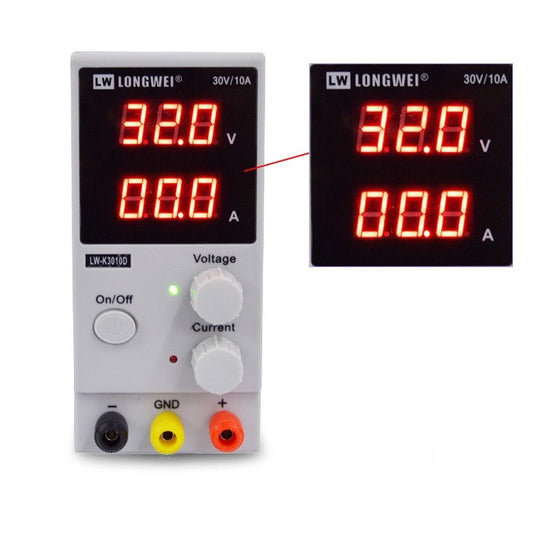Adjustable DC Power Supply 0–30V 10A – 300W Switching Regulator, CE Certified