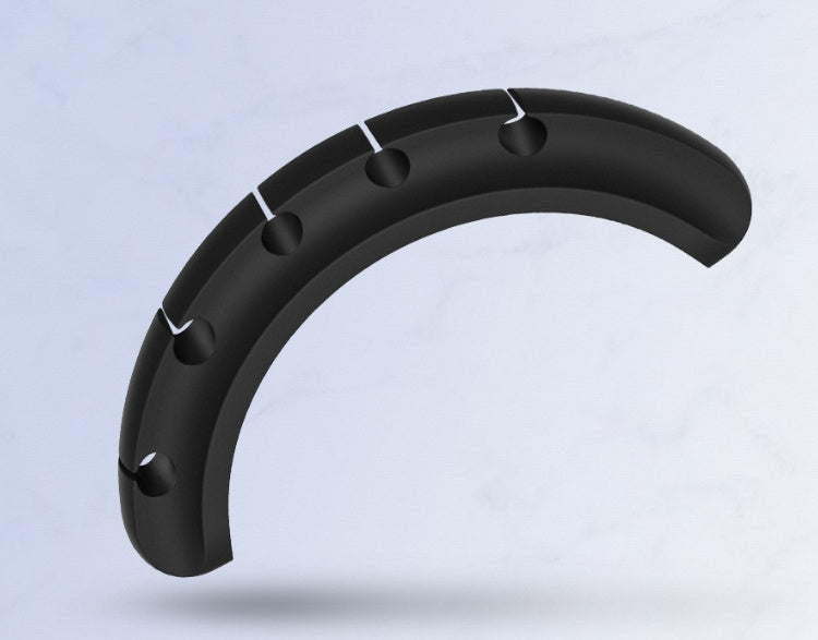 Desktop Cable Manager – Organize Wires, High Strength Double-Sided Glue, Organic Silicone, Black**