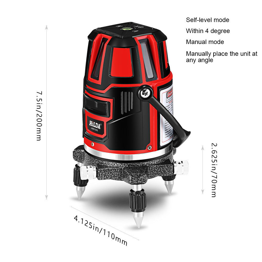 Infrared Laser Level – High Precision Rechargeable Leveling Tool with 30m Range and ±0.2mm/m Accuracy