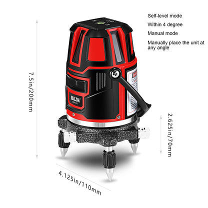 Infrared Laser Level – High Precision Rechargeable Leveling Tool with 30m Range and ±0.2mm/m Accuracy