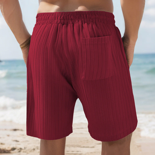 Sports Shorts Multi-bag Lace Men's Striped Beach Pants