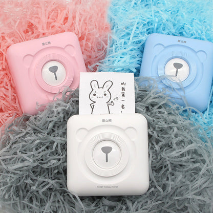 Mini Thermal Printer - Rechargeable, Portable & Multi-Paper Compatible