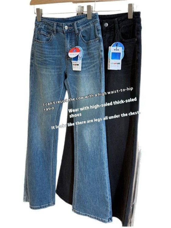 Japanese & Korean Casual Bootcut Trousers- For Women