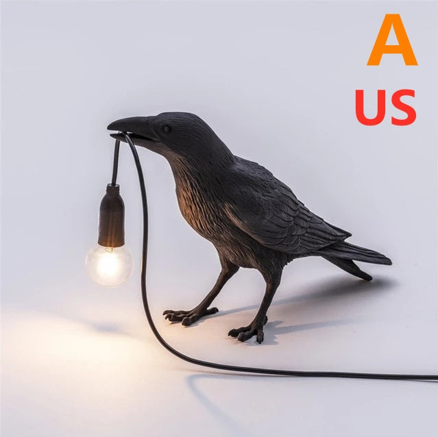 Modern Resin Wall and Desk Lamp with Plug Options – White & Black, Multiple Standards