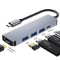 Multi-Function USB-C Splitter Hub – Compact & Efficient