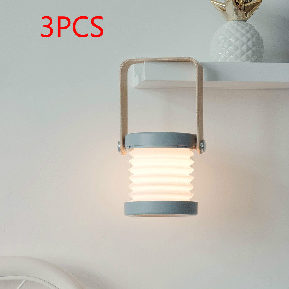 Foldable Touch LED Night Light, USB Rechargeable, 3 Brightness Levels